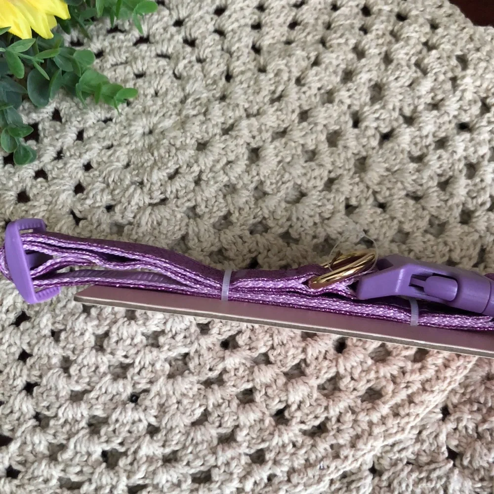 Paris Hilton Sparkly Purple Dog Collar SIZE M